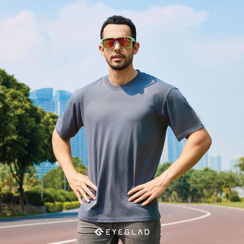 EYEGLAD MARS One-Piece Lifestyle Outdoor Polarized sunglasses UV400 Anti-Seawater Women Men Adult Teenager Running Fishing Hiking Sports (Mint Green)