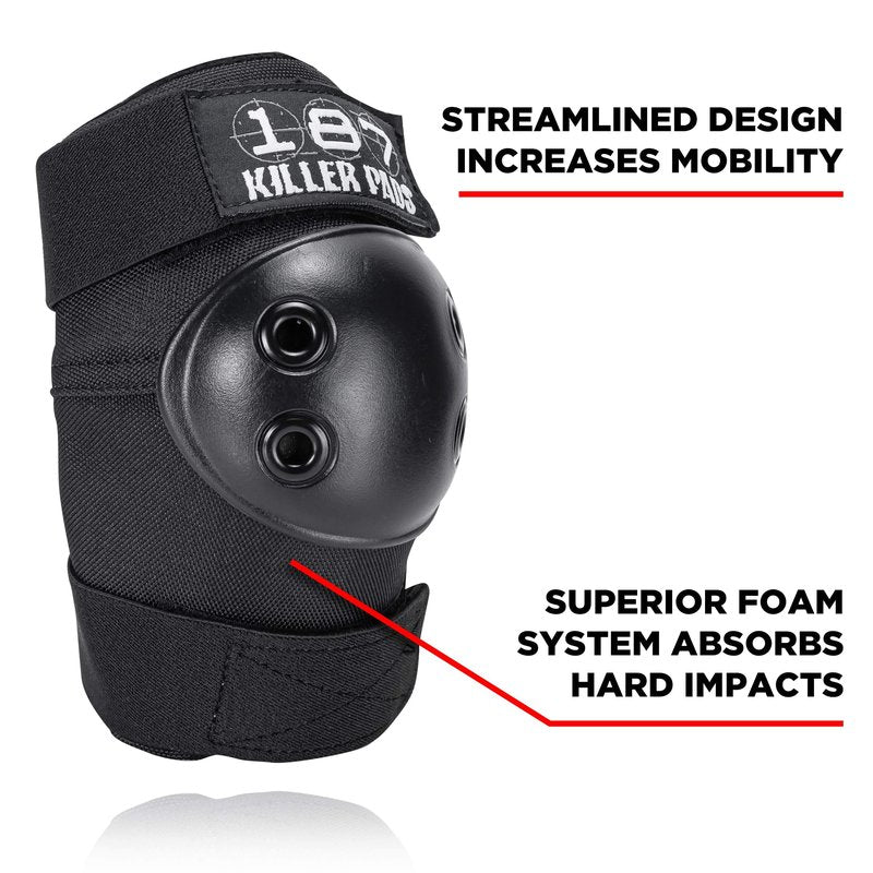 187 Killer Pads Elbow Pad, Black, Medium