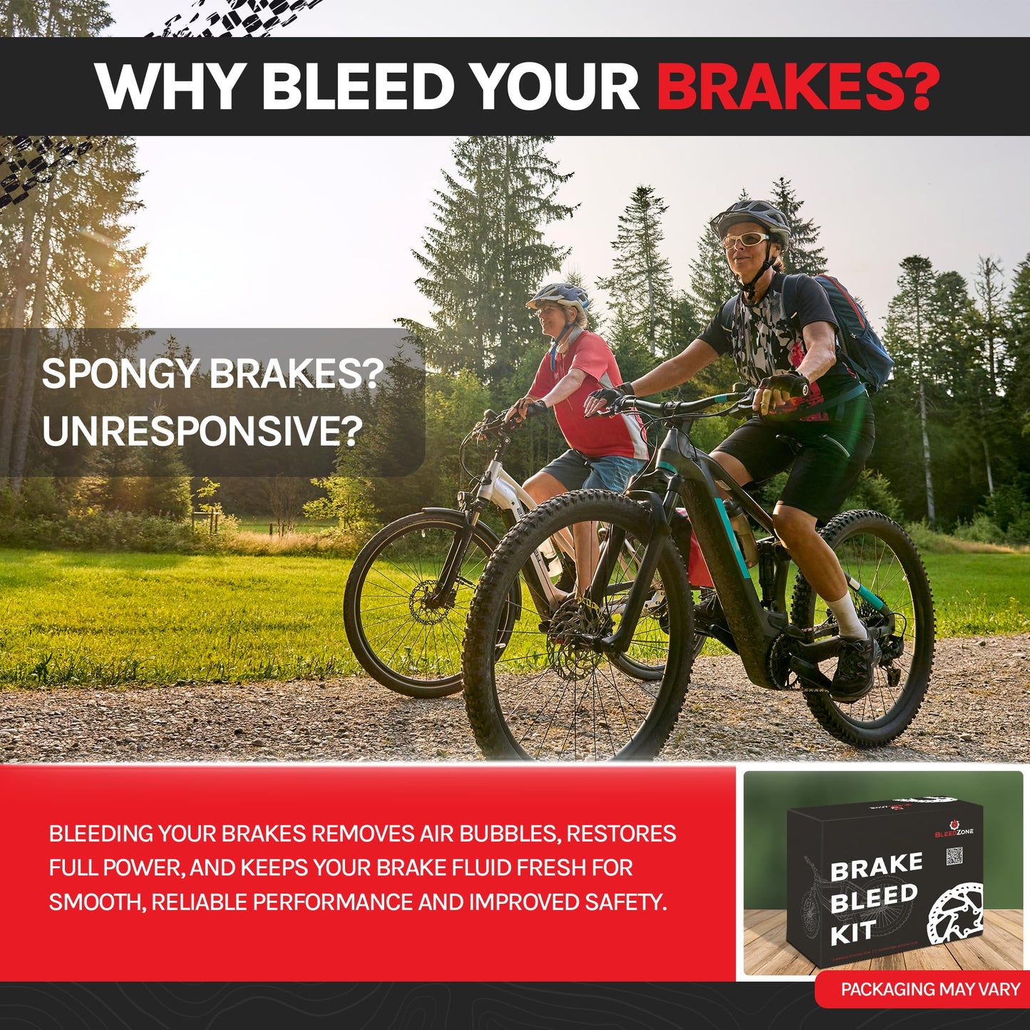 BleedZone - Bicycle Brake Bleed Kit Designed for Shimano Brake Bleed Kit, Road Gravel Brakes with Pro Syringe and 120ml Mineral Oil Brake Fluid, Built for Shimano Bicycle Hydraulic Brakes