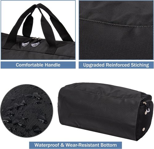 Kuston Sports Gym Bag - Versatile Duffel with Shoe Compartment, Trolley Sleeve & Wet Pocket