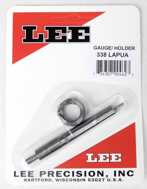 Lee Precision Reloading Gauge/Holder 338 Lapua Lee Precision Gauge/Holder 338 Lapua, Silver, Small