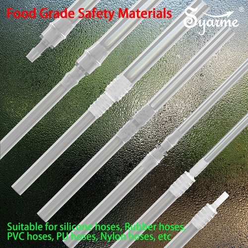 Female Urination Device Connector, Hose Barb Fittings 10Pcs, Connect The Urinal Tightly to the Extension Tube, Reusable Pipeline Connector, 1/5",7/25",7/20",11/25",47/100" (7/20" to 5 Diameters)