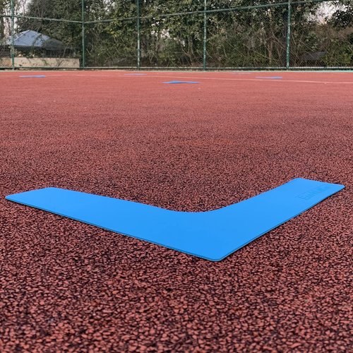 Eco Walker Court Line Marker Set Create Your Own Pickleball Mini Tennis Court (Blue-Yellow)