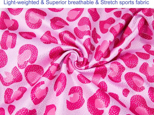Domusgo Gymnastics Leotards - Sparkly One-Piece Tumbling Outfits for Girls