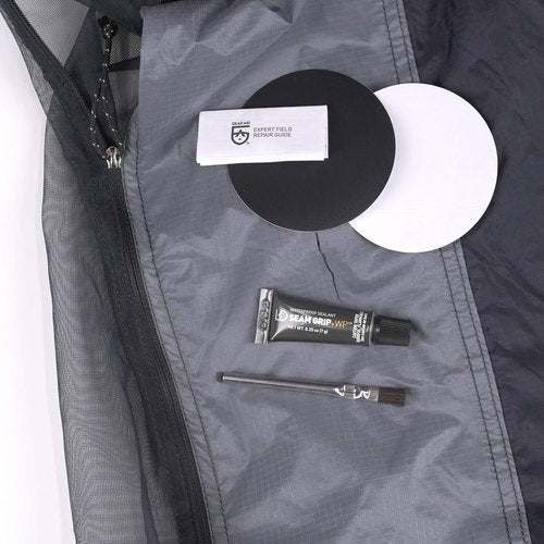 GEAR AID Seam Grip WP Repair Kit - Waterproof Adhesive 0.25 oz with Tenacious Tape Patches (Black & Clear) for Tents, Jackets & Gear Repairs