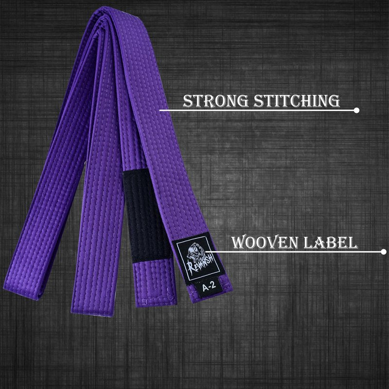 Fadi Sports Revansh Cotton-Polyester belt for Jiu Jitsu, Judo, Karate, and other martial arts. Suitable for kids and adults