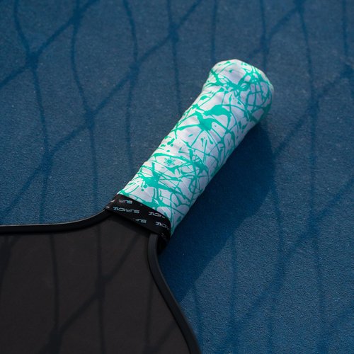 Supacaz Super Sticky Kush Mint Splat Pickleball Overgrip - Tacky Pickleball Paddle Grip Tape Wrap - Pickle Ball Anti-Sweat Overwrap - 3pk