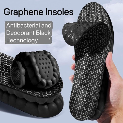 Cloud Soles | 4D Insoles for Men & Women - Anti-Fatigue, Shock Absorption, Foot Pain Relief | Black, XL