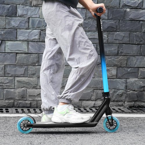 Limit LMT66 Pro Stunt Scooter-Best Trick Scooters for Kids 6 Years and Up-Intermediate and Beginner Complete Freestyle BMX Street Scooter for Teens Boys and Girls Blue