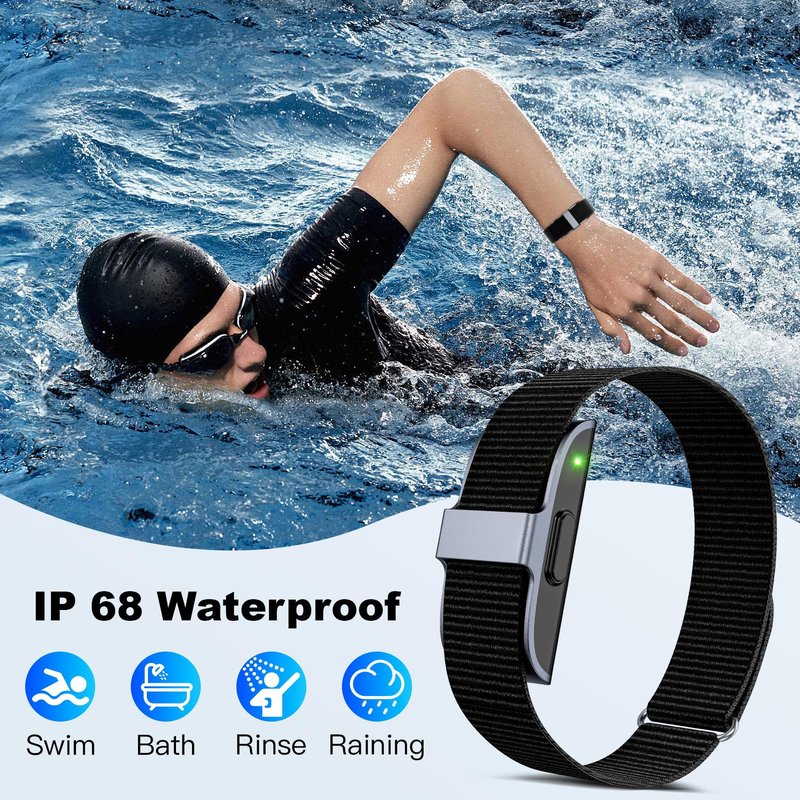 Fitness Tracker with Blood Pressure & Blood Oxygen Monitor, 24/7 Heart Rate Sleep Tracking, IP68 Waterproof Smart Watch, Step Calorie Counter, Activity Tracker for Men Women - No Subscription