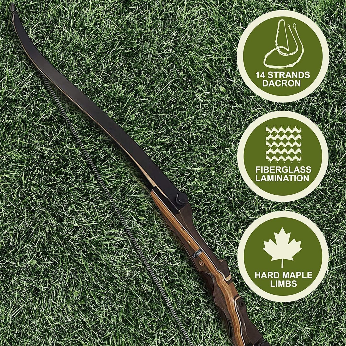 Samick Sage Takedown Recurve Bow - 62-Inch Versatile Bow for Teens & Adults | Ideal for Hunting & Target Practice