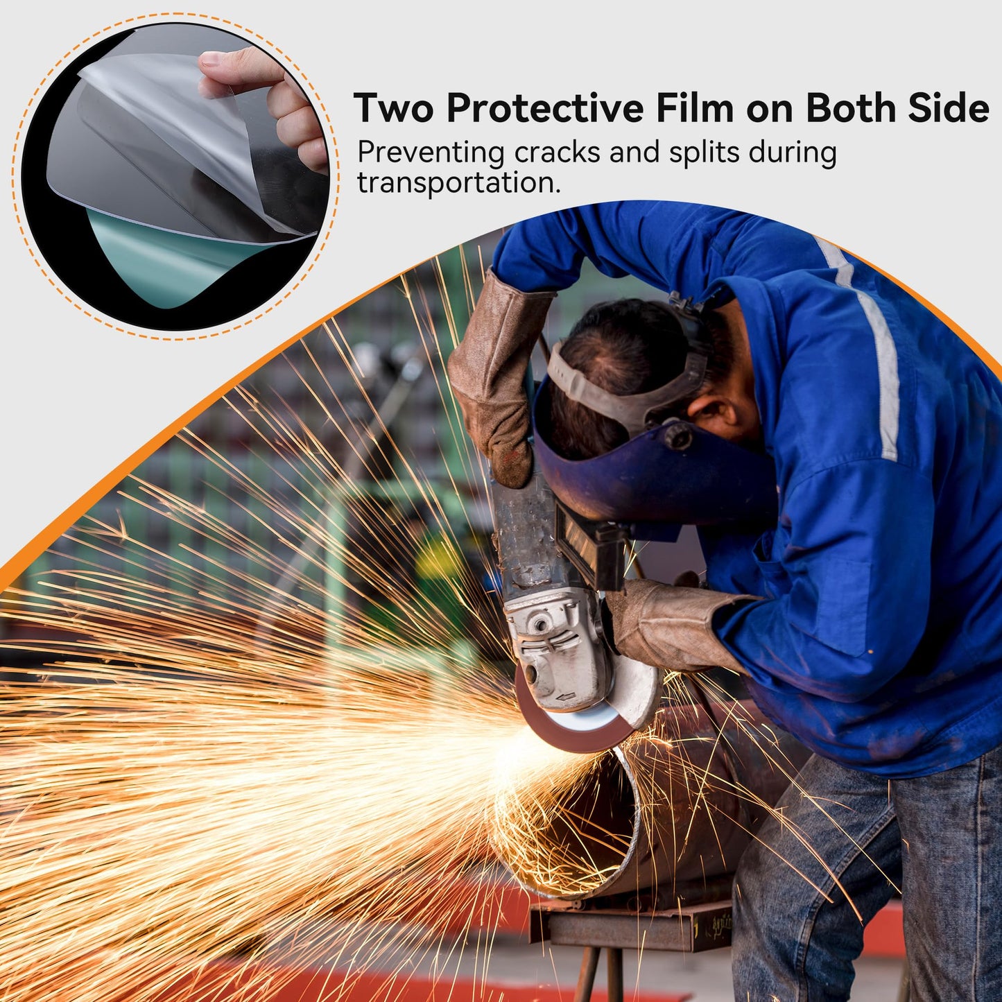 Feekoon Face Shield Replacement Lens Compatible with S8555, Compatible with Honeywell/Uvex S8500/S8510 Face Shield, Protective Safety Visor Replacement, with Clear Polycarbonate, Anti-Fog(1 Pack)