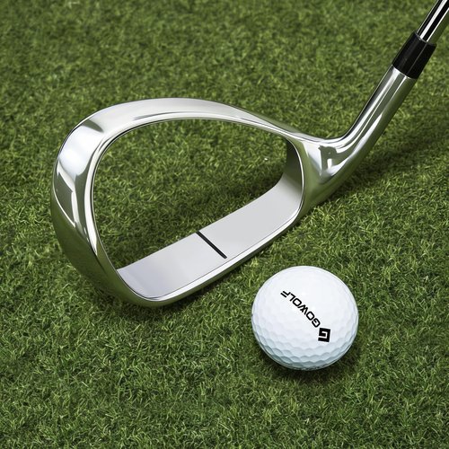 Gowolf Hollow Strike Golf Swing Trainer - Training Golf Club with Instant Feedback, Corrects Swing Path for Right Handed Golfers, Beginner to Advanced Practice Aid for Golfers