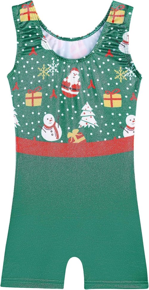 BAOHULU Toddler Girls' Gymnastics Leotard - Sparkle Embroidery One-Piece Biketard in Multiple Colors