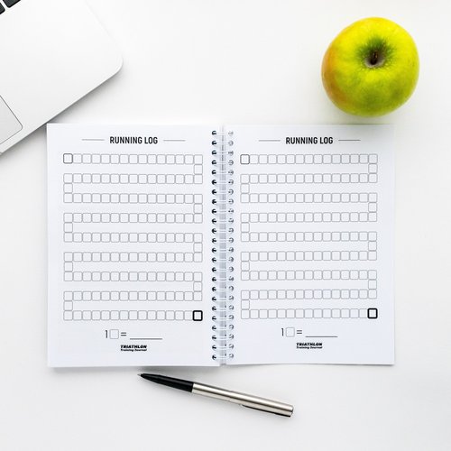 Triathlon & Running Training Diary - Triathlete's Training Journal - 16-Week Triathlon Training Log - A5 Run Planner / 6x8 Inches / 160 Pages/Undated/Wire-Bound