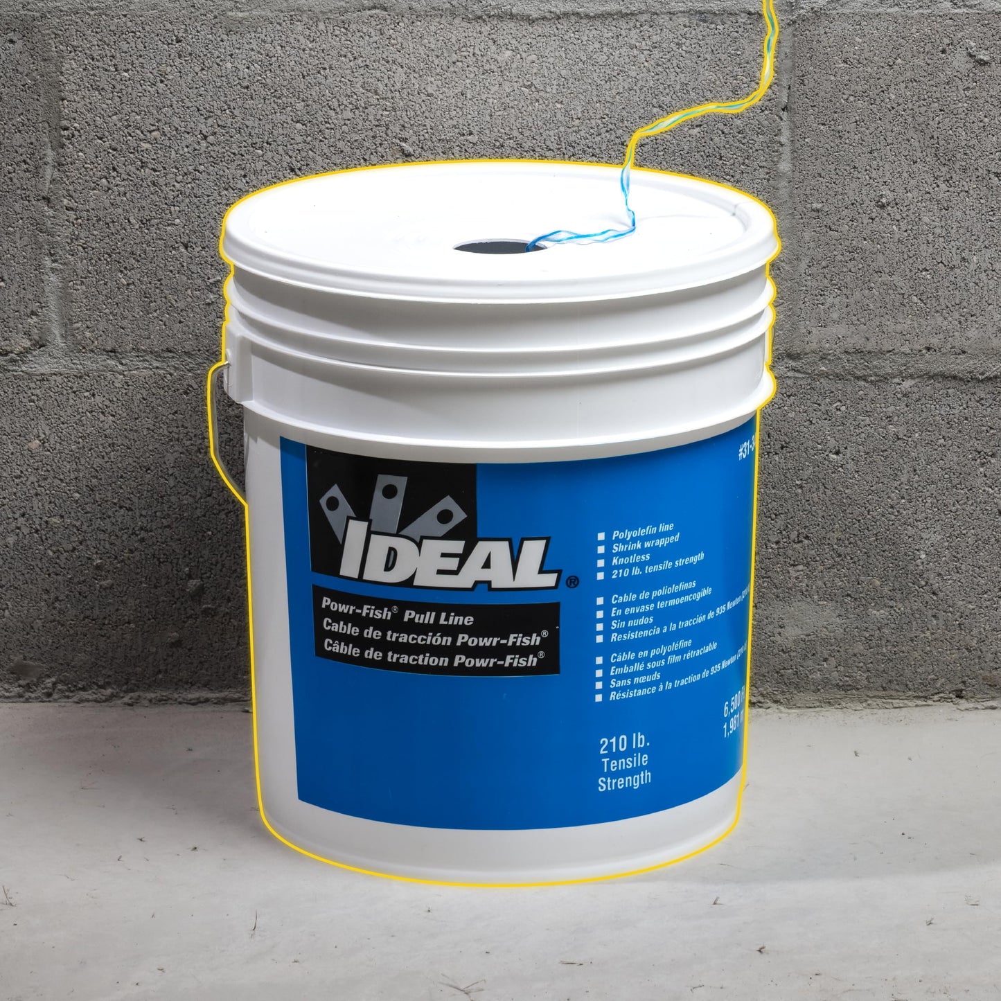 IDEAL Electrical 31-340 Powr-Fish Pull-Line 6,500 ft. Bucket