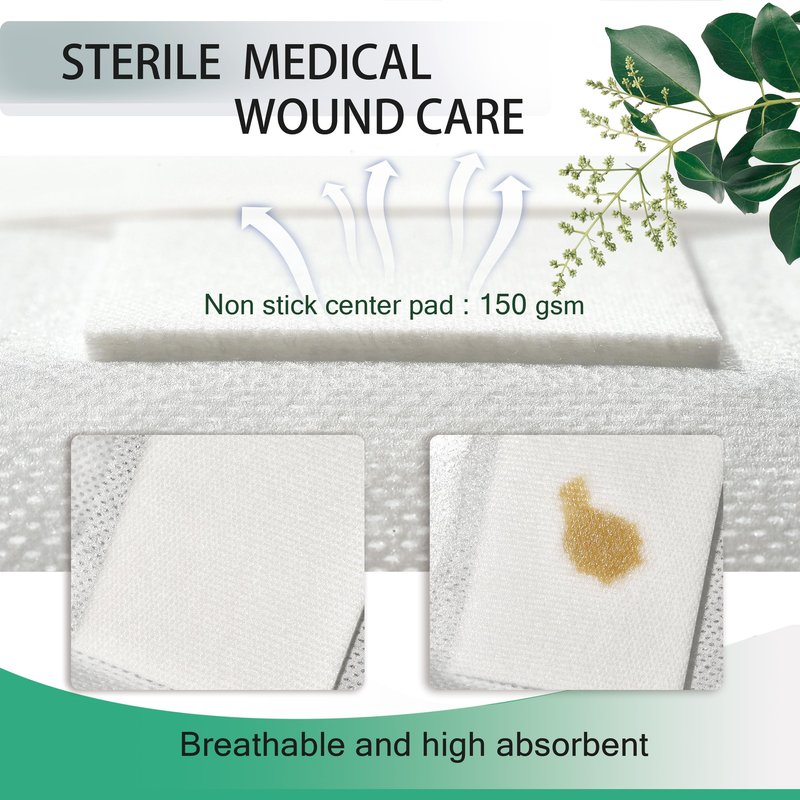 6X8 Inches Extra Large Sterile Adhesive Island Wound Dressing Bandages - Non Woven Cover with Bordered Gauze Pads, 25 Individually Pack, High Absorbent, Medical Grade by QICHUANG(6X8 INCHES - C25)