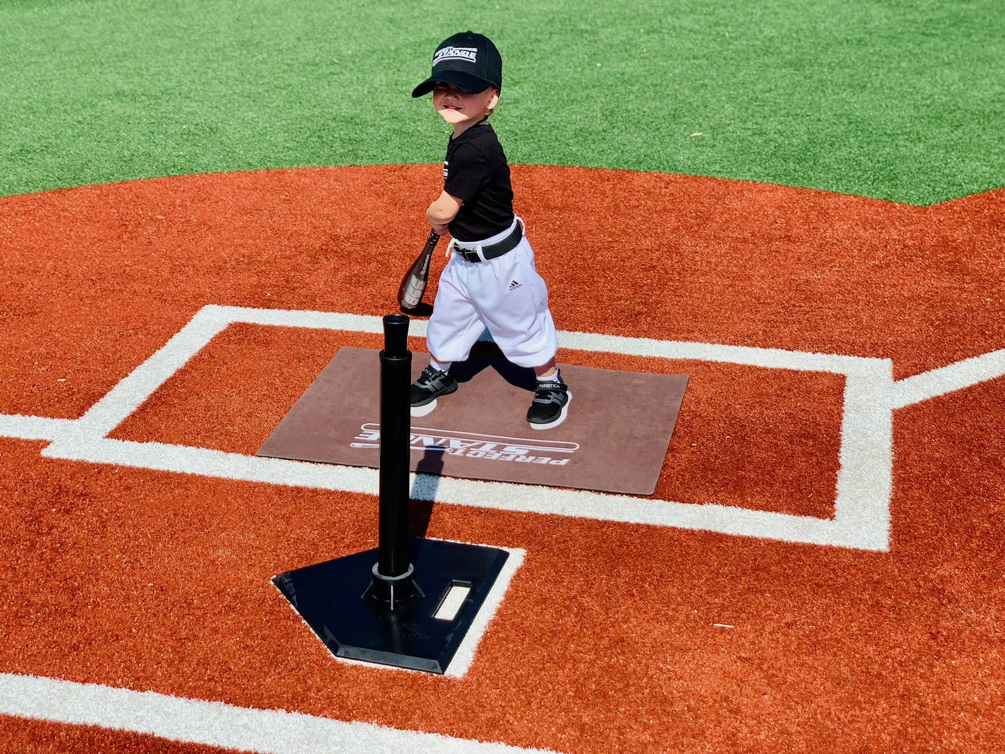 Davison Baseball Softball T-Ball Batter Stance Training Mat, White, 1