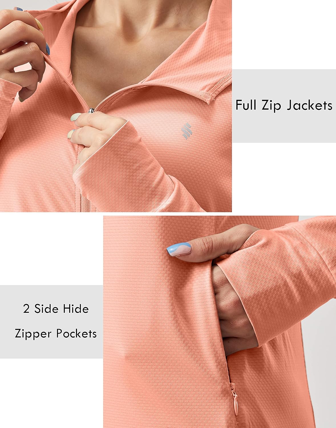 Soothfeel Women's Sun Protection Hoodie Jacket - Lightweight UPF 50+ Long Sleeve with Pocket | Ideal for Hiking