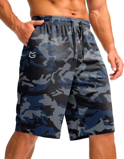 G Gradual Men's Athletic Shorts - Lightweight Quick-Dry 11" Basketball Workout Shorts with Pockets