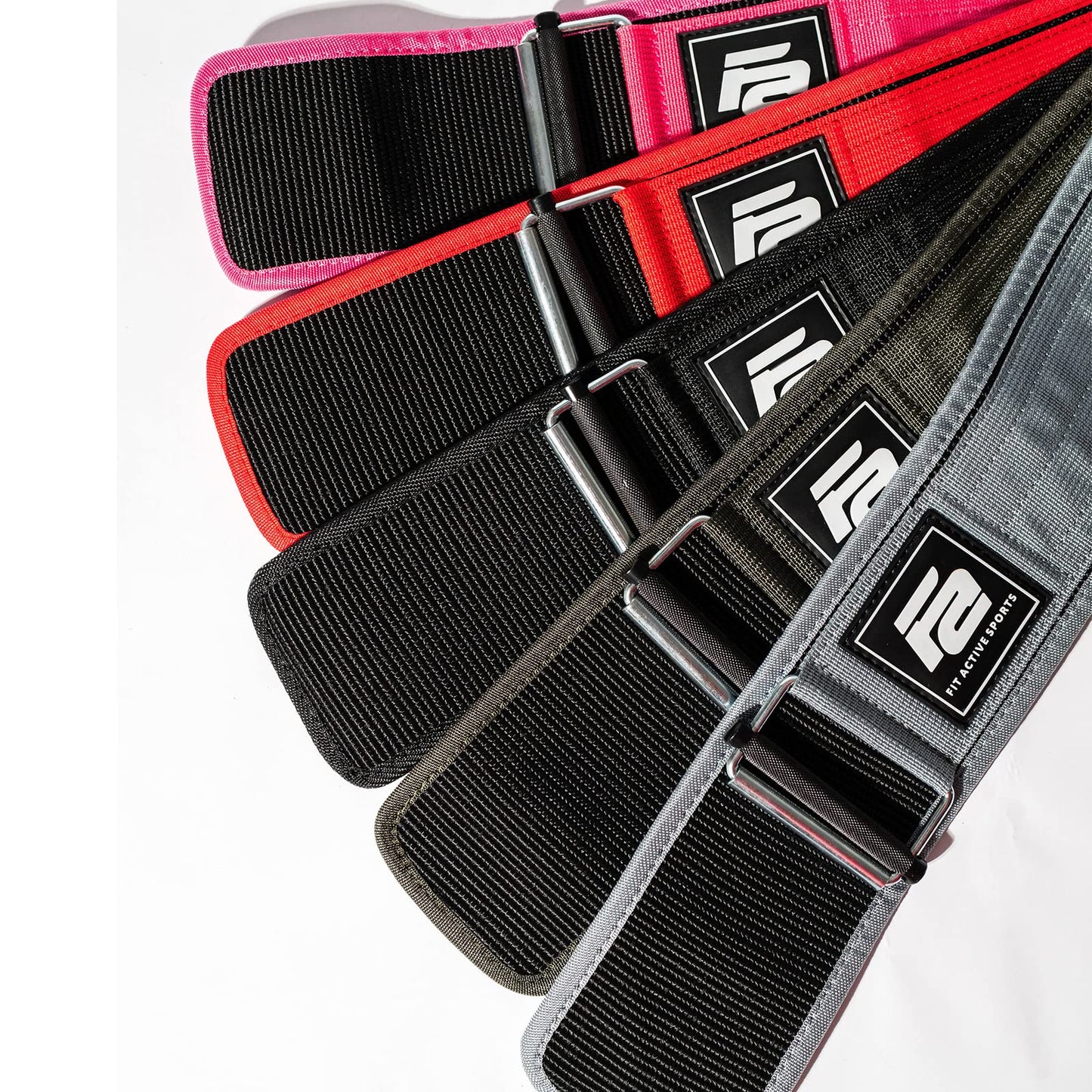 Fit Active Sports Self-Locking Weight Lifting Belt | Premium Weightlifting Belt for Cross Training & Power Lifting | Fast Locking Release Mechanism for Fitness and Power Lifting | Black, Small