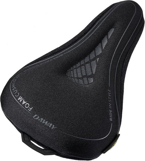 DAWAY Comfortable Bike Seat Cover - C3 Gel & Memory Foam Cushion for Peloton, Stationary, and Mountain Bikes