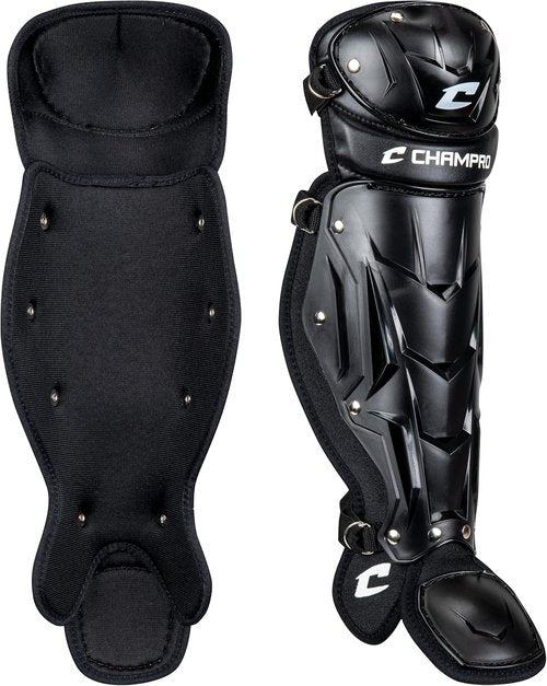 Champro Optimus MVP Single Knee Leg Guard - Durable Protection for Athletes | Adjustable Fit
