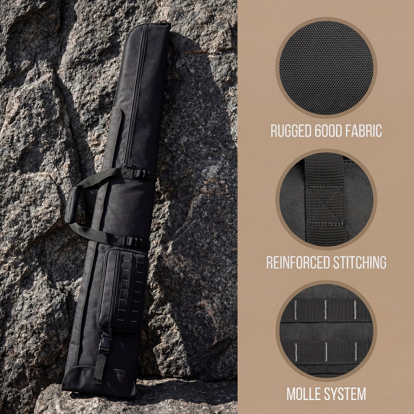 INSSTUID Rifle Case Soft Shotgun Cases Long Gun Bag for Hunting Shooting