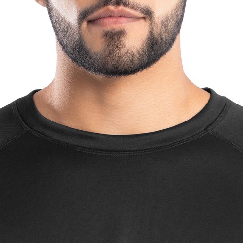 Realtree Men's Heavyweight Fleece Thermal Underwear Top, Pitch Black, X-Large