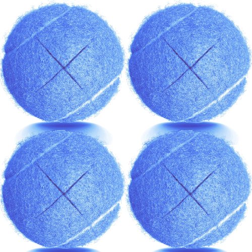 Tennis Balls for Walkers Pre Cut, 4Pcs Walker Tennis Balls Precut Tennis Balls for Walkers Legs, Universal Precut Gilde Balls for Chairs, Desks, Heavy Duty Long Lasting Floor Protection