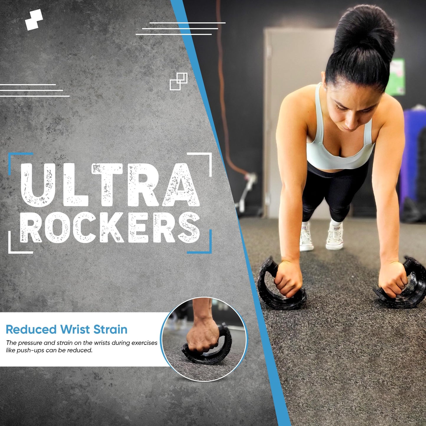 Maxreach Ultra Rockers – Instability Training Platform for Core Strength, Balance, and Stability | Wrist Relief for Push-Ups & Strength Training | Home Gym & Fitness Equipment