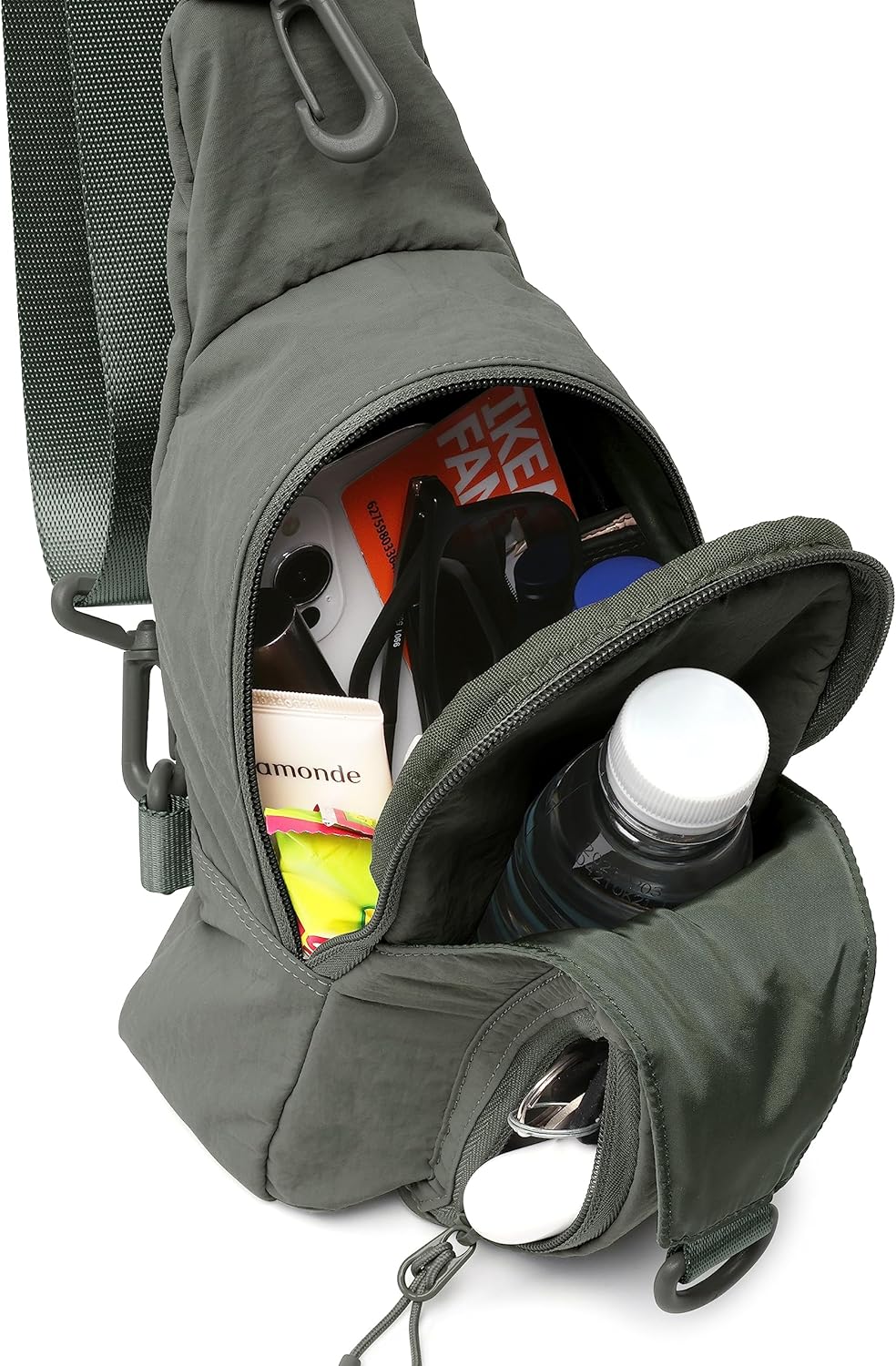 ODODOS Sling Bag - Lightweight Crossbody Chest Bag with Adjustable Straps for Casual Travel & Hiking