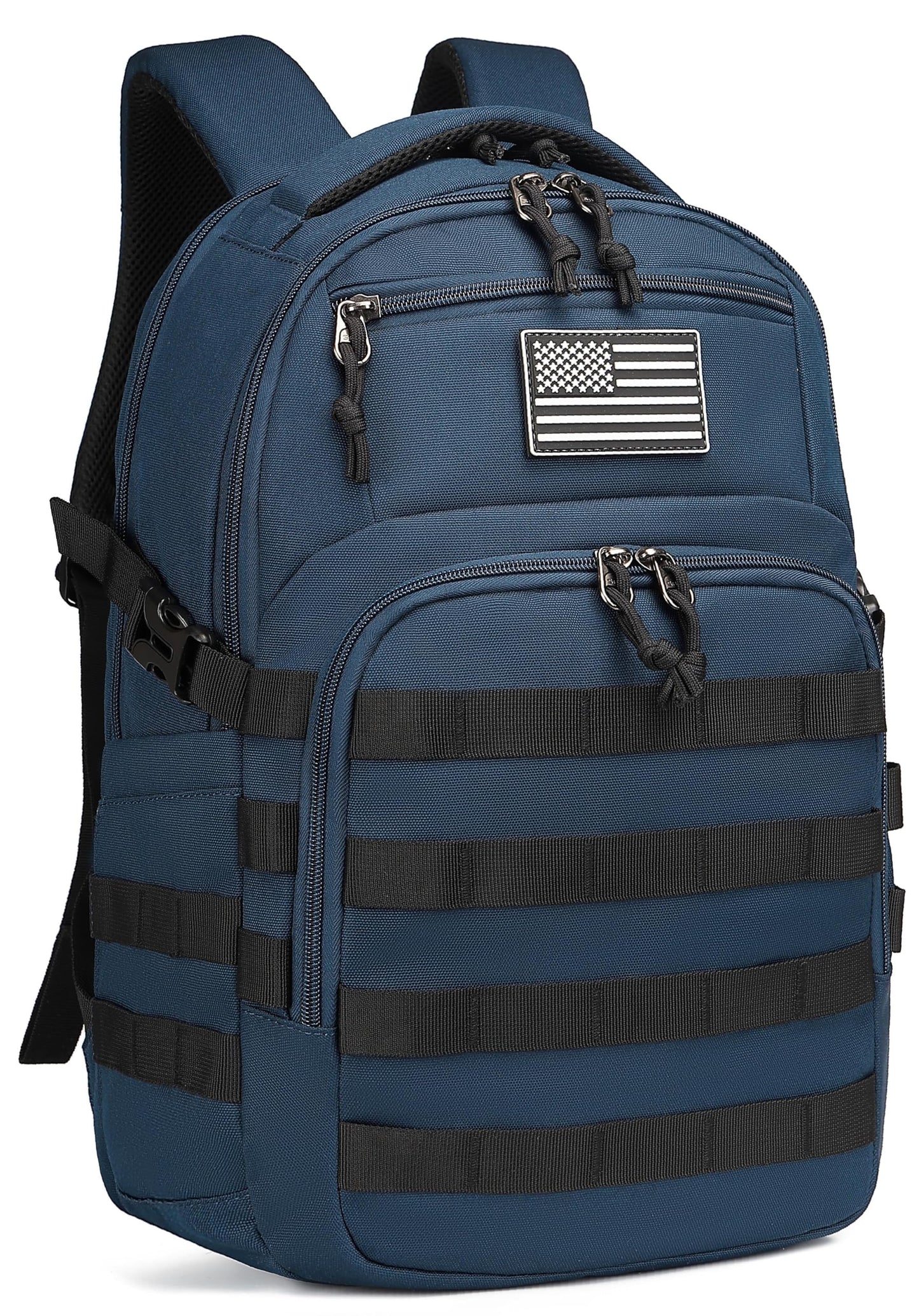 Wotony Military tactical backpack, backpack for men black small tactical assault bag (blue, 18.5 inch)