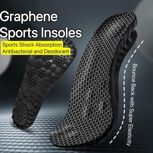 Cloud Soles | 4D Insoles for Men & Women - Anti-Fatigue, Shock Absorption, Foot Pain Relief | Black, XL