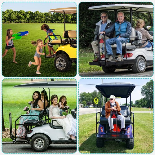 10L0L Golf Cart Rear Seat Safety Grab Bar for EZGO Club Car Yamaha, Hand Rail