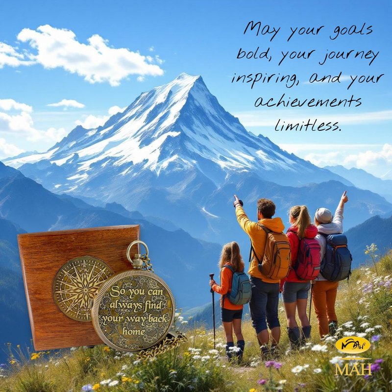 Handmade Brass Compass – “So You Can Always Find Your Way Back Home” or “Back to Me” Quote Gift for Son, Daughter, or Partner – Romantic Gift or Family Keepsake for Graduation, Travel, Farewell Gift