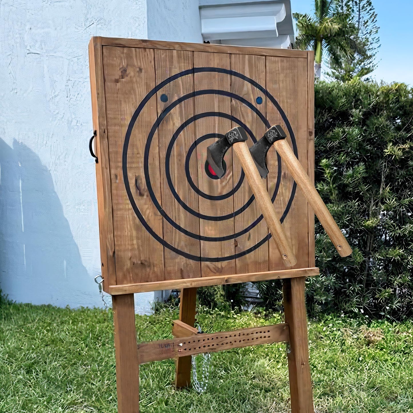 Professional Throwing Axe, 3 Pack 16.5" Throwing Axes and Tomahawks with 1065 High Carbon Steel & Hickory Wood Handle, Perfect for Axe Throwiing Game for Backyard, Competition and Recreation