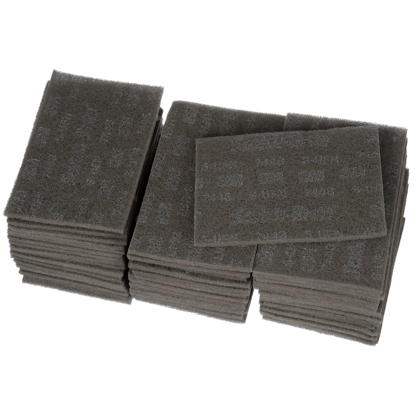 3M Scotch-Brite Ultra Fine Grade 7448B Hand Pad, Case of 60, 6 in x 9 in Hand Pads, Nonwoven Silicon Carbide, Surface Preparation, Scuffing, and Cleaning, Gray