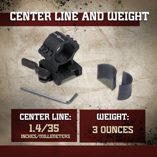 Sightmark 30mm/1 inch Low Height QD Mount
