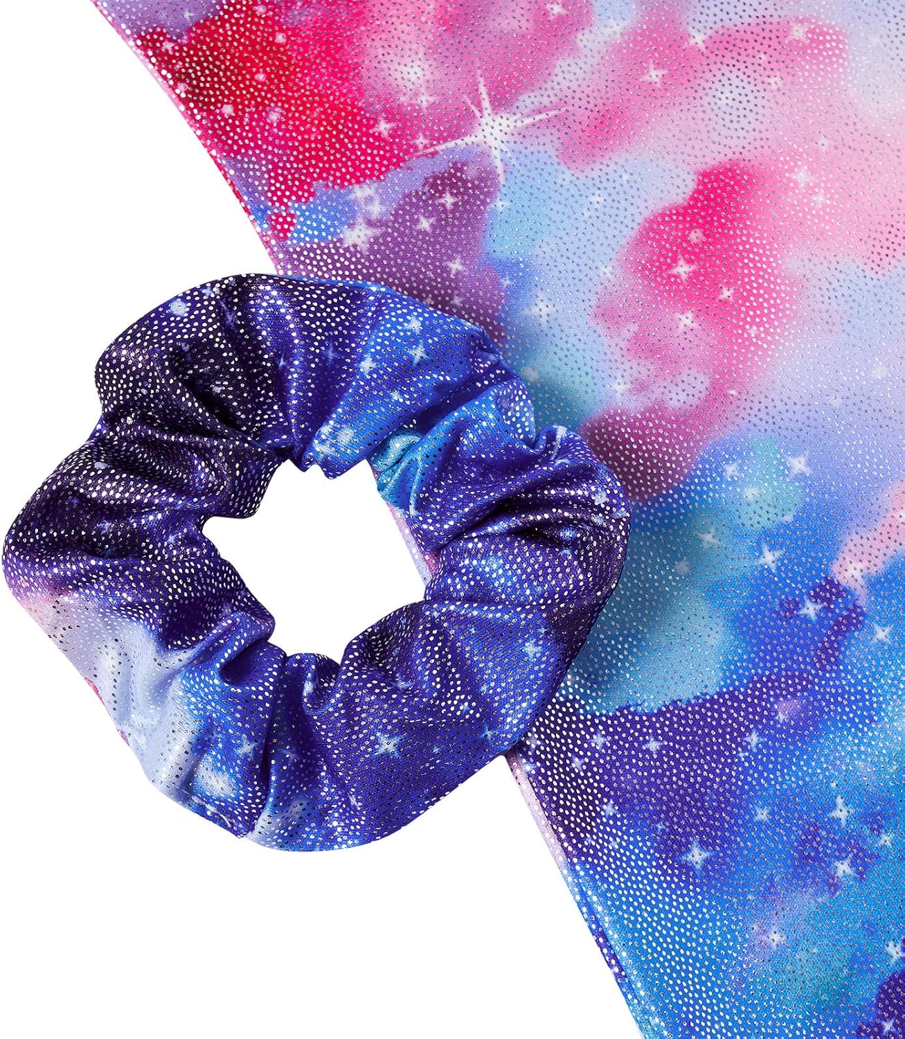 Vogseek Girl Gymnastic Leotards - Sparkle Dance Unitards with Hair Scrunchie | Sizes 4-12Y