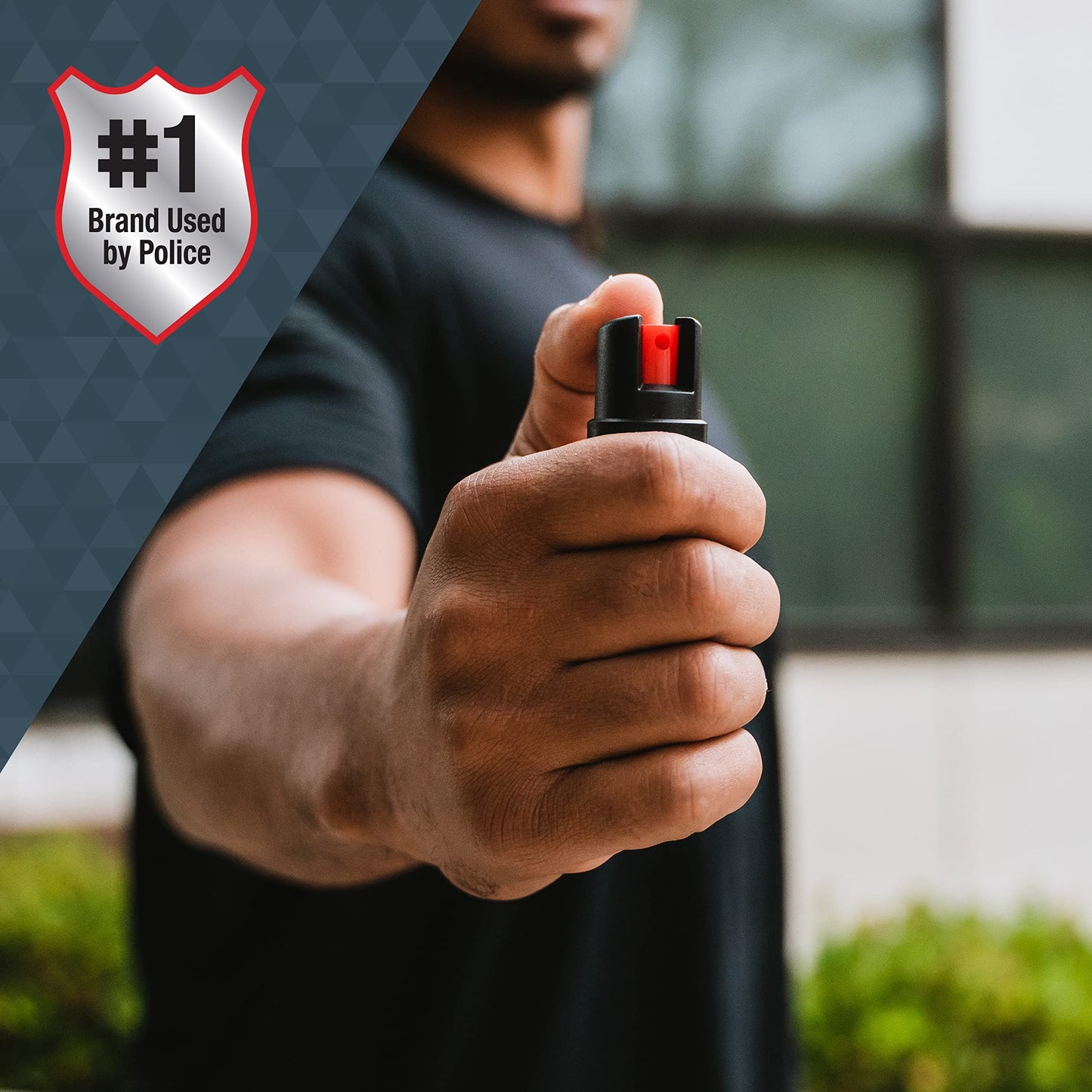 SABRE 3-in-1 Compact Defense Spray – Pepper Spray, Tear Gas & UV Dye, Max Police Strength, Belt Clip for Quick Access, 4X Longer Spray Time (Up to 13 Seconds), 0.67 fl oz, Secure & Easy Safety