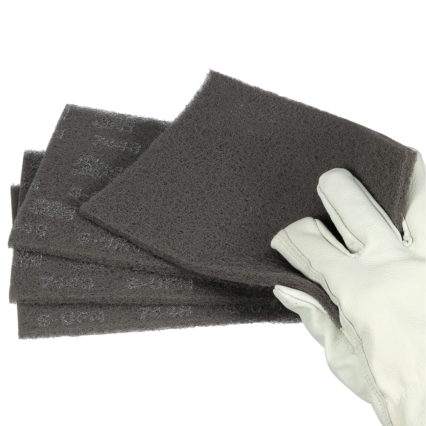 3M Scotch-Brite Ultra Fine Grade 7448B Hand Pad, Case of 60, 6 in x 9 in Hand Pads, Nonwoven Silicon Carbide, Surface Preparation, Scuffing, and Cleaning, Gray