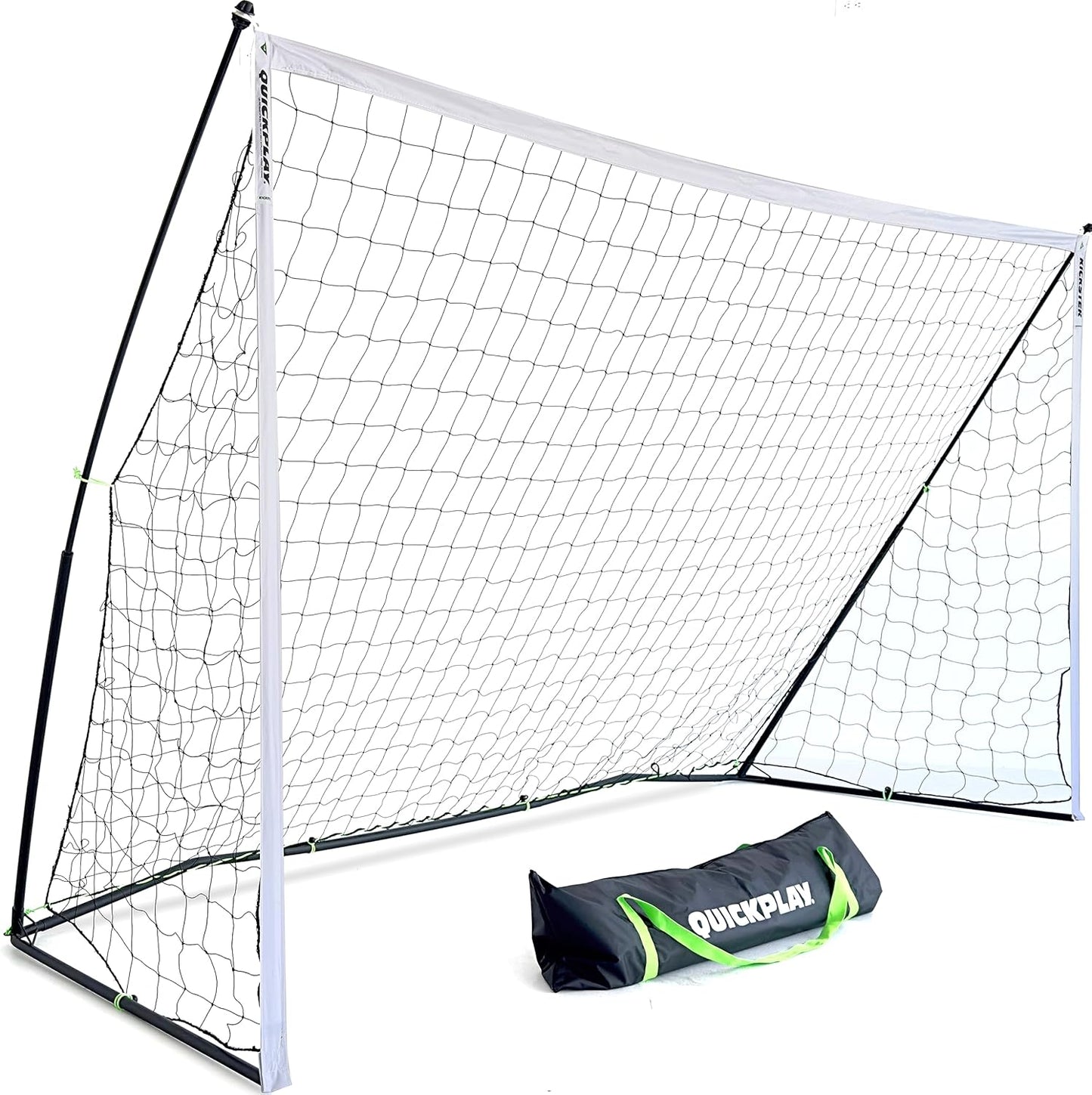 QUICKPLAY Kickster Soccer Goal - Ultra Portable Backyard Net | Quick Setup & Carry Bag | 7 Sizes Available