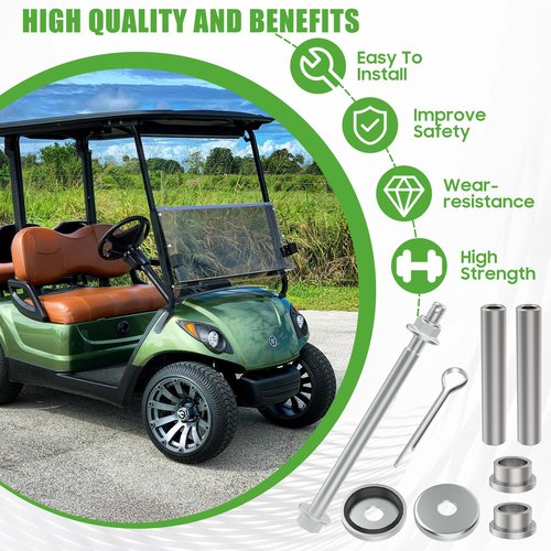 10L0L Golf Cart King Pin Spindle Knuckle Bushing Repair Kit for Yamaha G22 G29 Drive 2 Golf Cart, Replaces OEM Part# 2NL-23448-00-00, 90381-17067-00, 2NL-23517-00, 3JN-23517-00