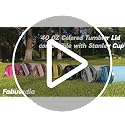 40 oz Tumbler Replacement Lid - Clear White Sliding Straw Cover