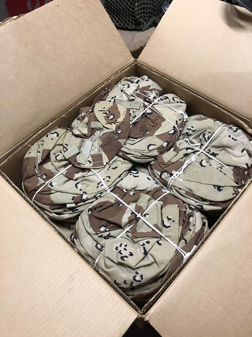 Genuine Military Issue Helmet Cover for PASGT, MICH, & Fritz Combat Helmets (6-Color Desert Camo, Medium/Large)