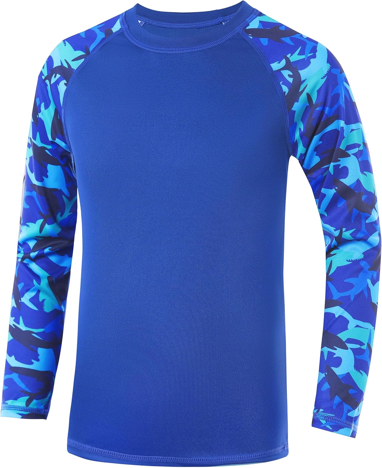 Skiennix Boys Rash Guard Swim Shirt - Long Sleeve UPF 50+ UV Protection | Quick Dry for Surf & Beach