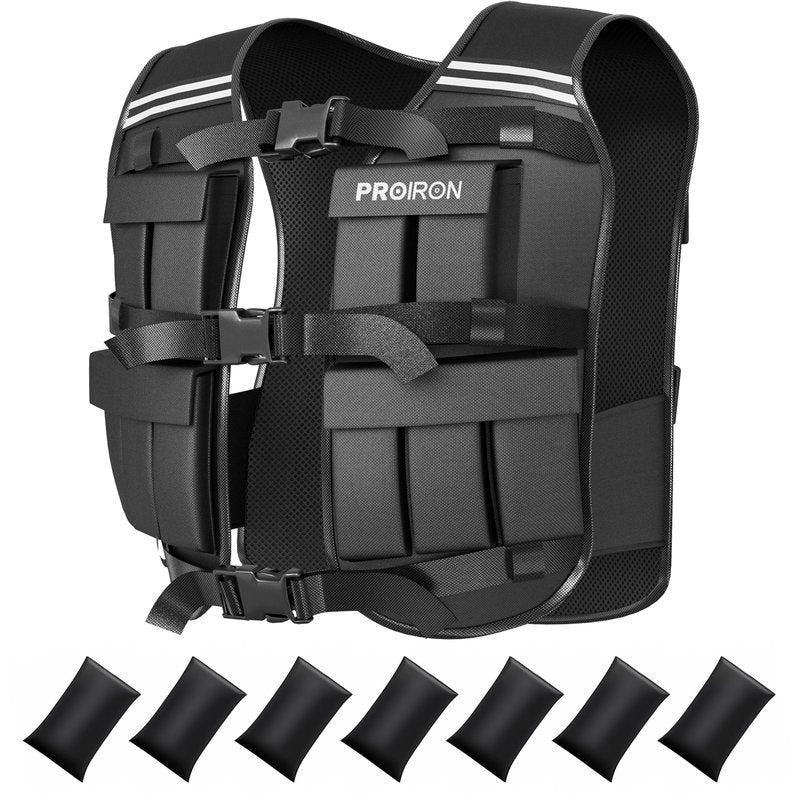 PROIRON Adjustable Weighted Vest 2-44lb,Strength Training Weight Vests for Men Women with Removable Weights, Body Weight Vest for Running Workout Walking Fitness Cardio,Home Gym Equipment
