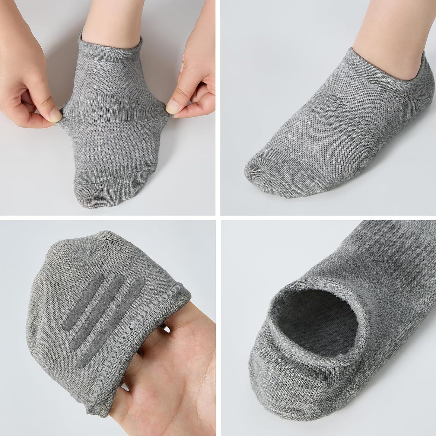 Skiennix No Show Socks - Low Cut Ankle Athletic Socks for Men & Women | Anti-Slip Invisible Design