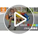40 Inch Saucer Swing for Kids - Colorful Backyard Swing with Adjustable Straps